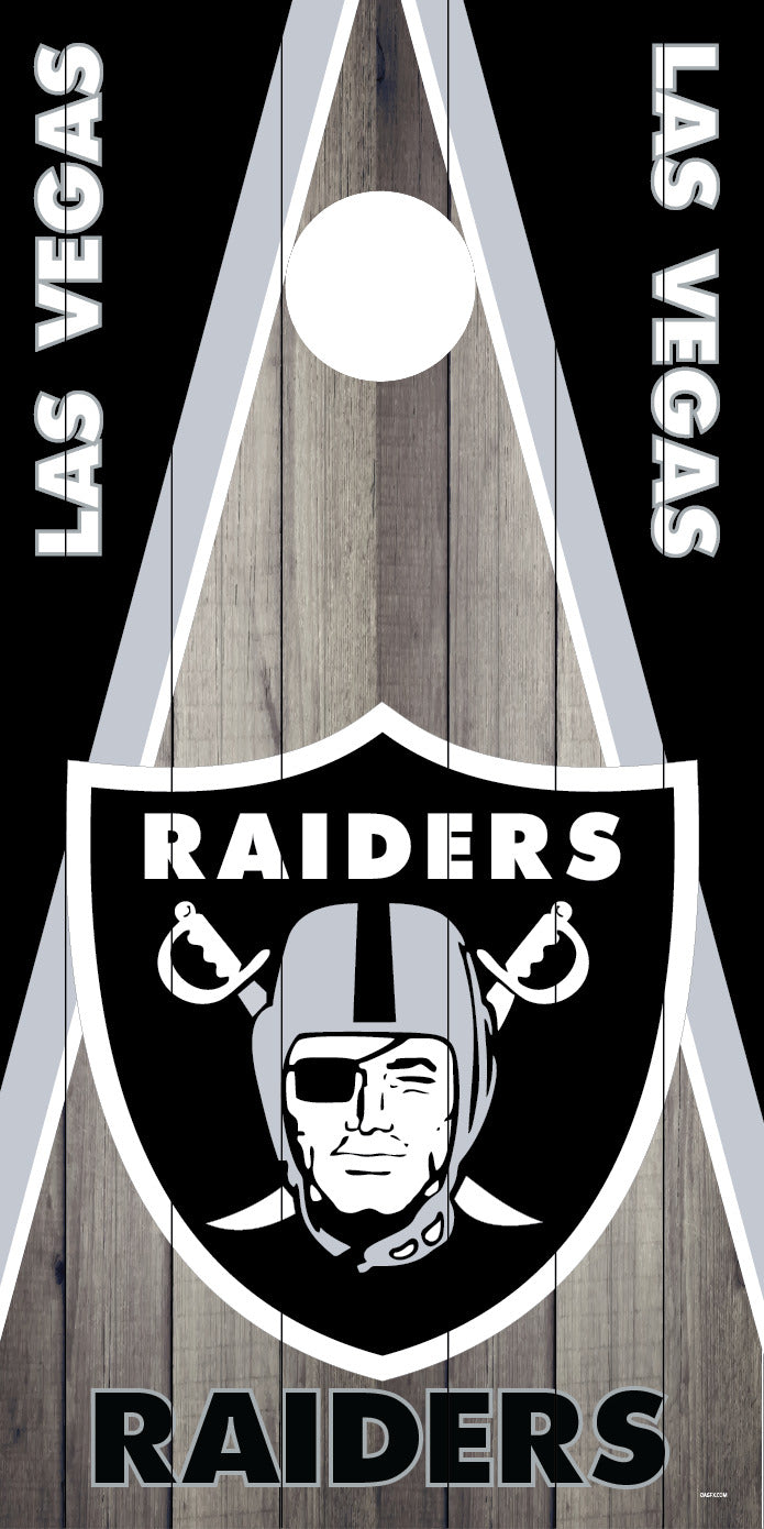 Corn Hole Board Wrap Skin - Las Vegas Raiders Cornhole D3
