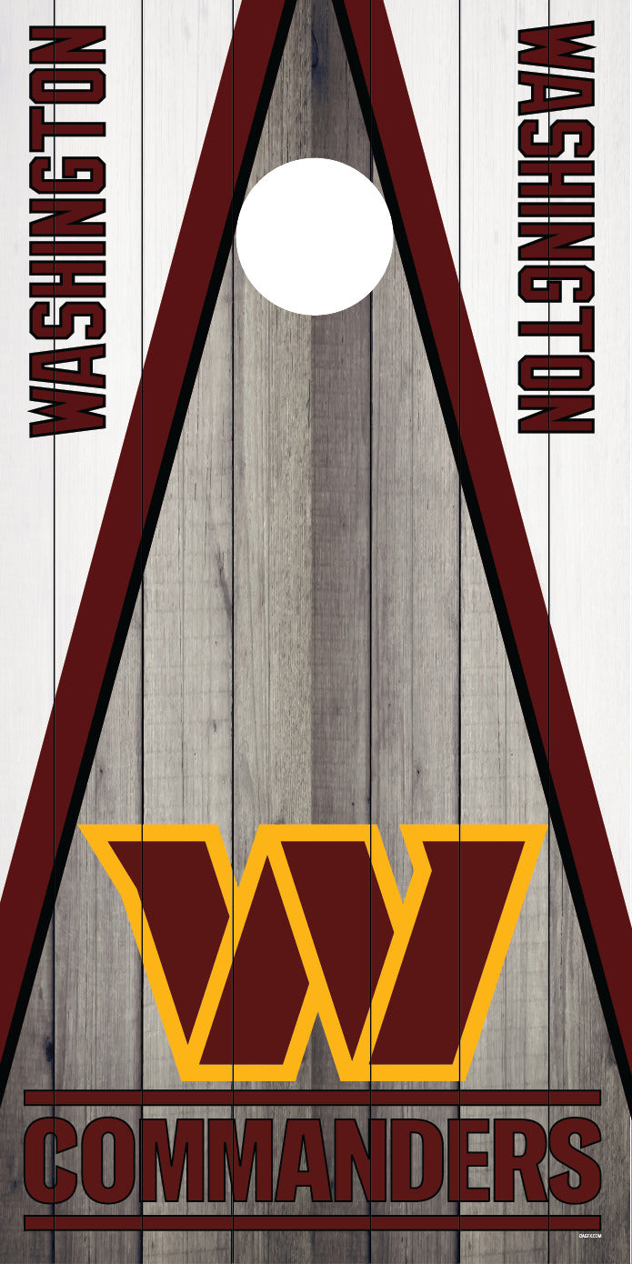 Corn Hole Board Wrap Skin - Washington Commanders Cornhole D2