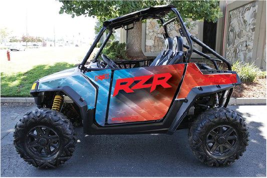 2007 - 2010 Polaris RZR 800 Graphics Kit D68-1 USA Flag