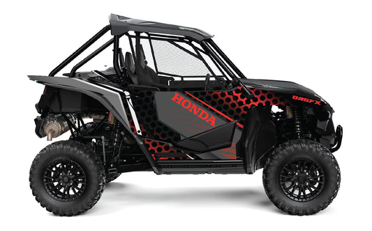 2019-2022 Honda Talon 1000R 1000X 2 Door Graphics Kit - Pro Ed D46-2 Red