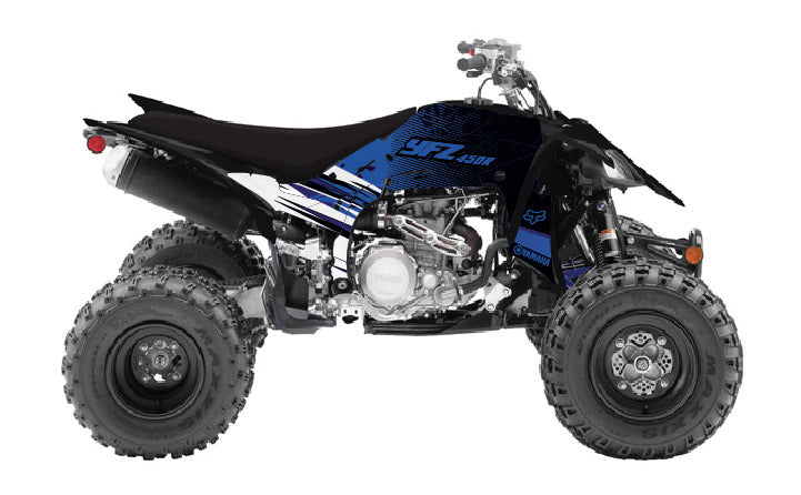 2014 - 2023 OAGFX Yamaha YFZ 450 Graphics Kit D35-1 Blue