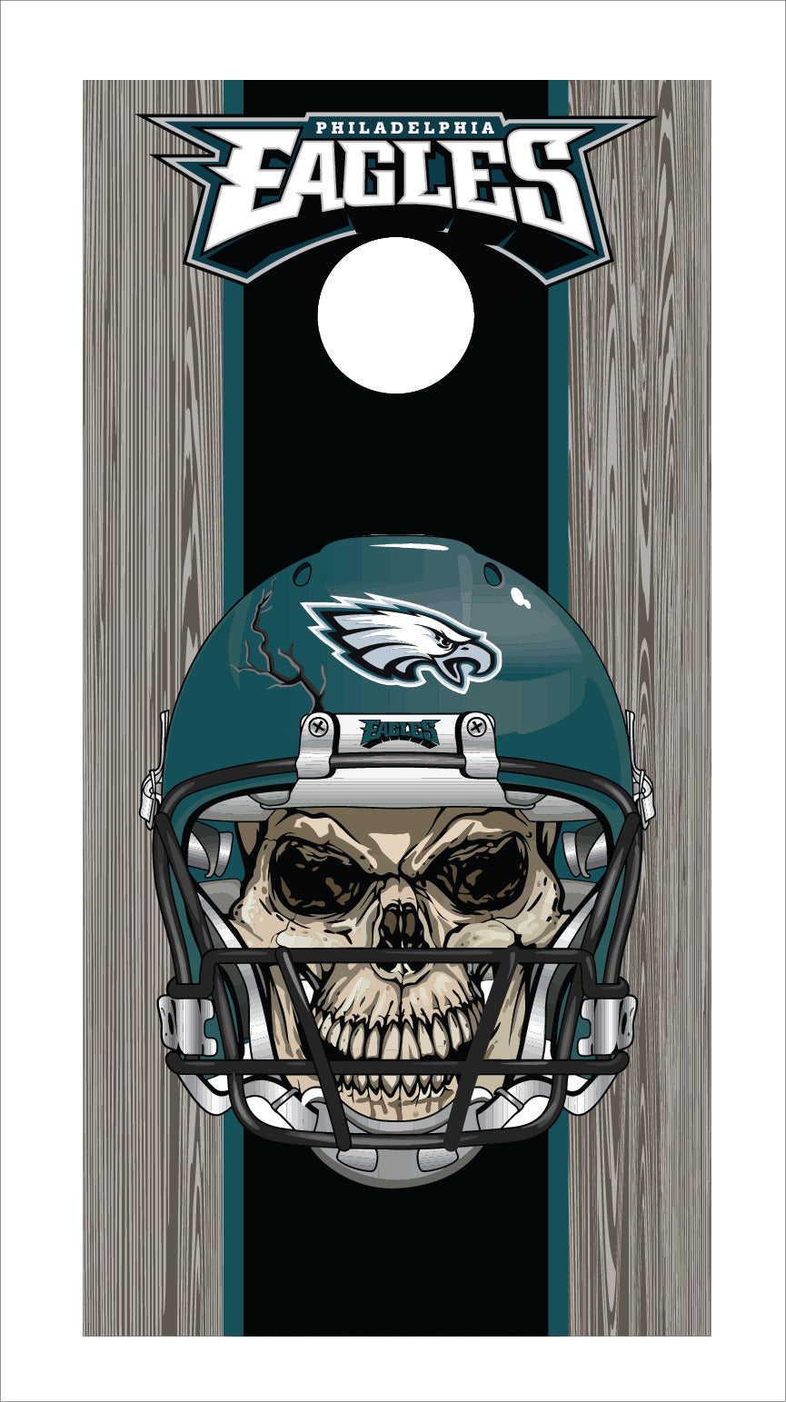 Corn Hole Board Wrap - Philadelphia Eagles D3 Set Cornhole