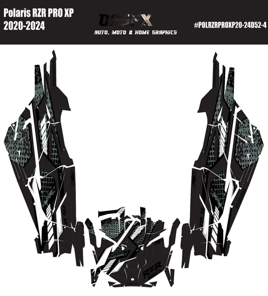 2020 - 2024 Polaris RZR Pro XP 4 Graphics Kit D52-4 Stealth