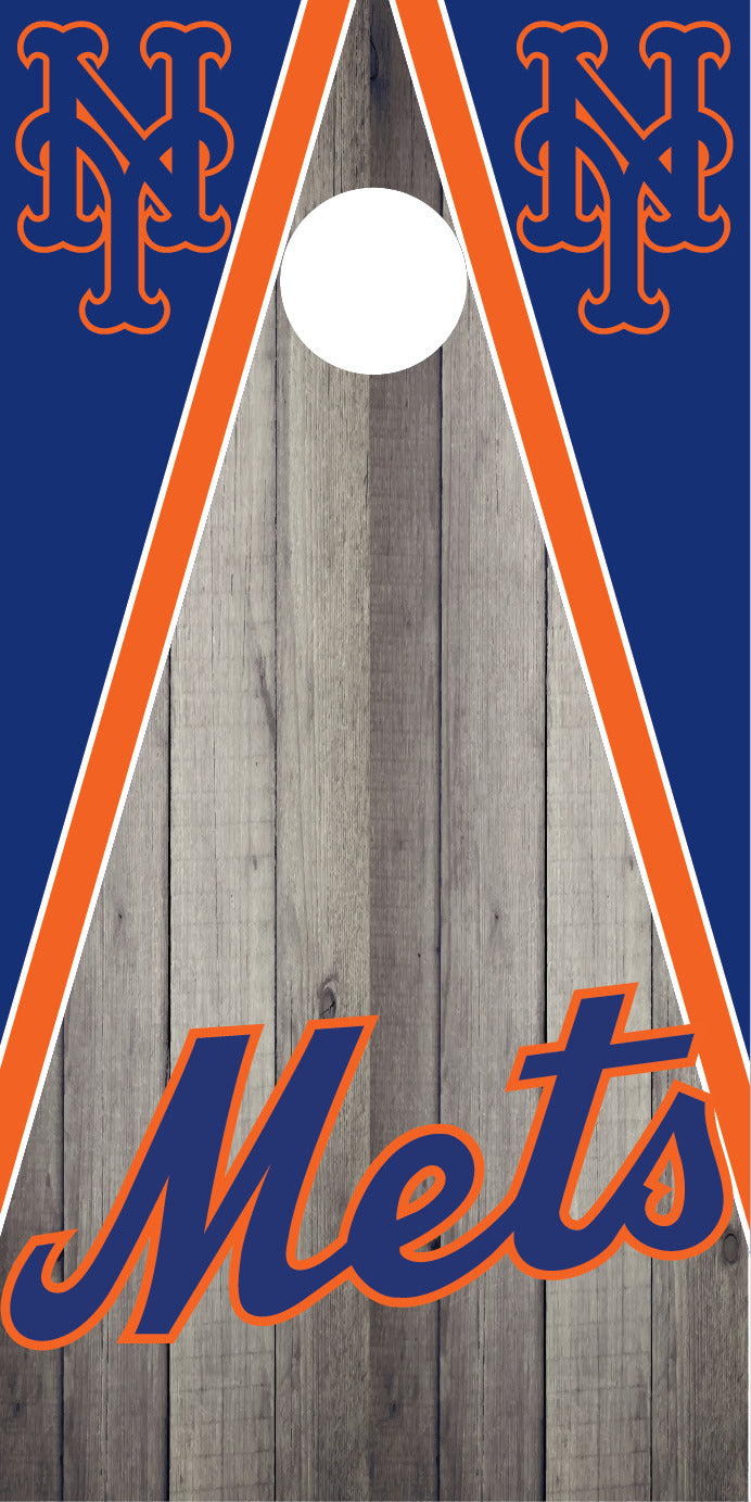 Corn Hole Board Wrap - New York Mets D2 Set Cornhole