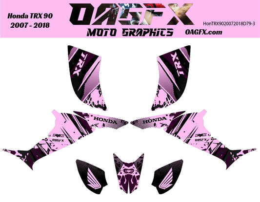 2007-2018 Honda TRX 90 Graphics Kit - Pro Ed D79-3