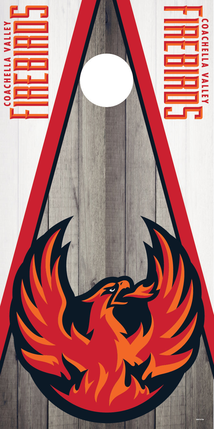 Corn Hole Board Wrap - Coachella Firebirds Cornhole Skin Decal