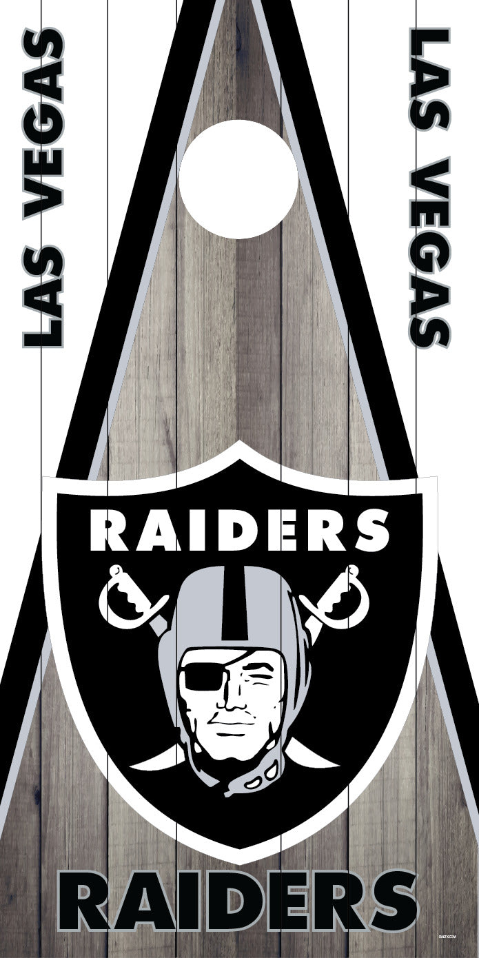 Corn Hole Board Wrap Skin - Las Vegas Raiders Cornhole