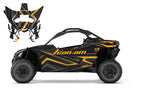 2017-2024 Can Am X3 Maverick  Turbo RR DS Graphics Kit  Pro Edition D59-2 Orange
