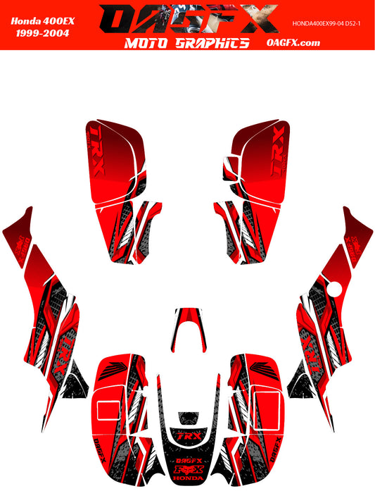 1999-2004 Honda TRX 400EX AI Pre Made Customizable Design Vector D52-1