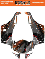 2014 - 2018 Polaris RZR XP 1000 Graphics Kit D46-1 Orange