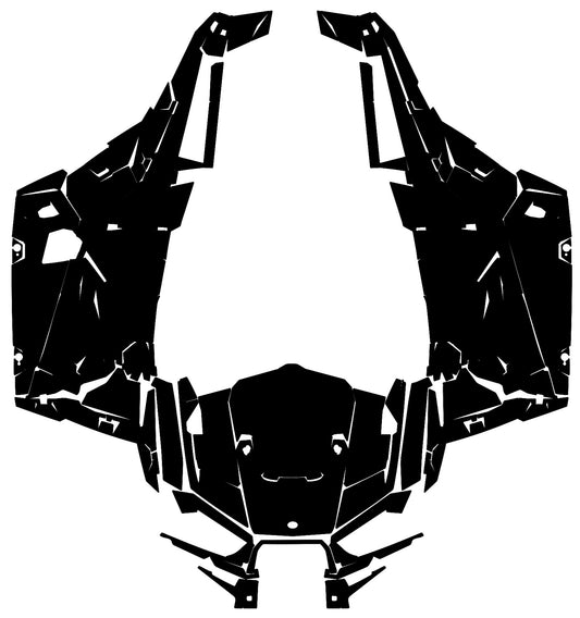 Vector  template for Polaris RZR XP 1000 2019-2022 real 1:1 motocross AI