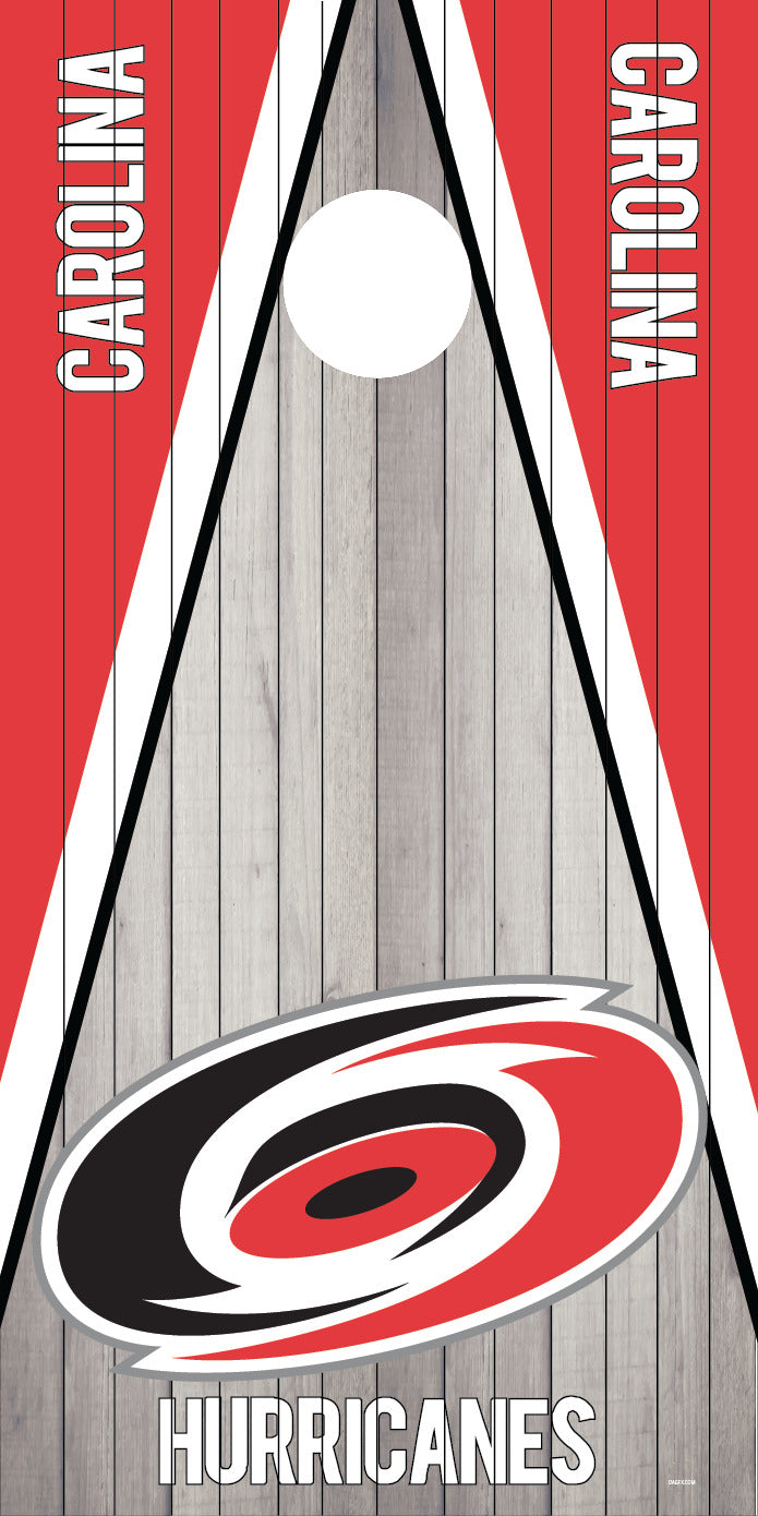 Corn Hole Board Wrap - Carolina Hurricanes Cornhole Skin D2