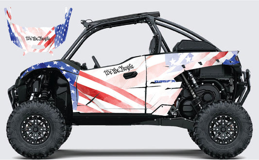 2019 - 2023 Kawasaki Teryx KRX 1000 Graphic Kit - We The People D60-1 Flag