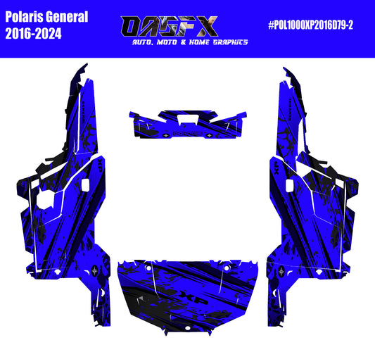 2016 - 2024 Polaris General XP 1000 Graphics Kit D79-2