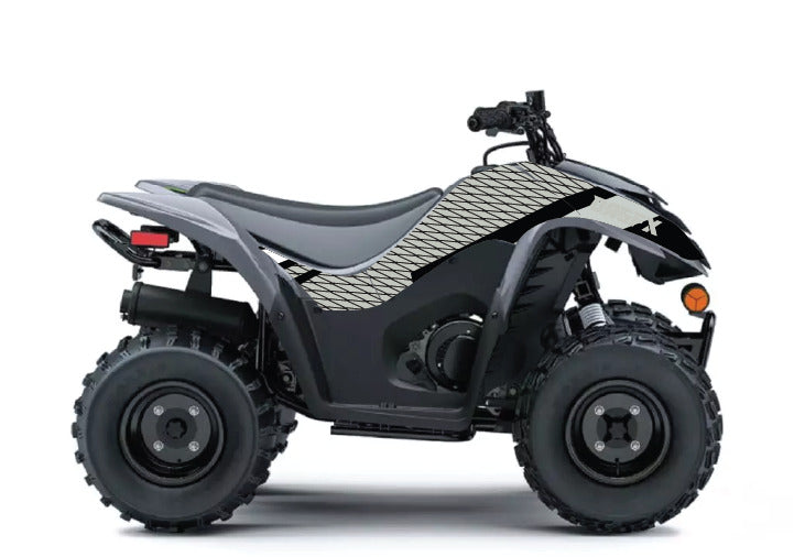 2007 - 2022 Kawasaki KFX 50 90 Graphic Kit -  D36-7 Grey