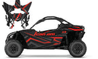 2017 - 2024 Can Am X3 Maverick  Turbo RR DS Graphics Kit  Pro Edition D59-3 Red