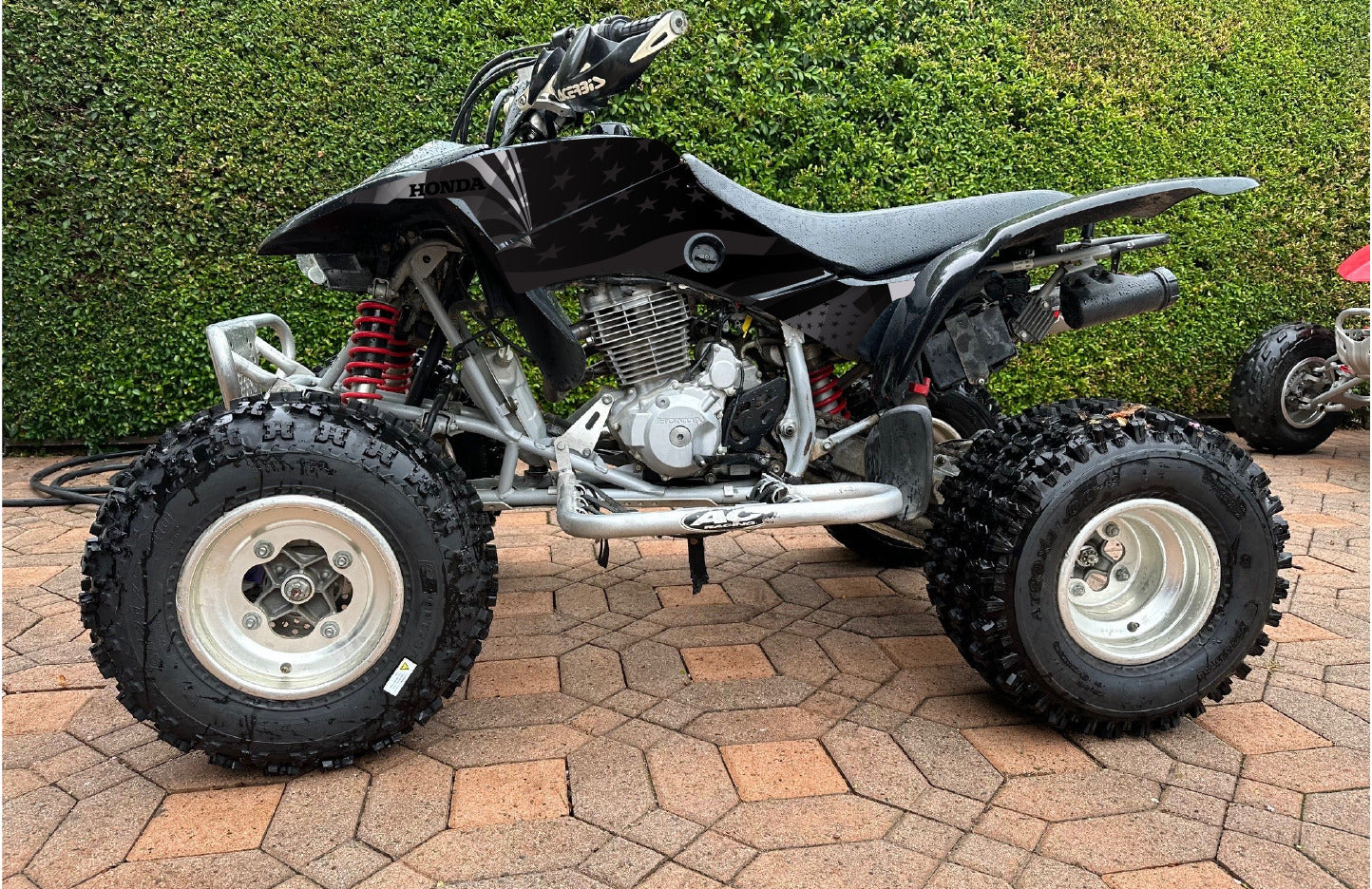 1999-2004 Honda TRX 400 EX Graphics Kit - Pro Ed D69-4 USA Flag Stealth