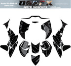 2004 - 2018 Honda TRX 450R ER Graphics Kit - Pro Ed D69-3 USA Flag Stealth