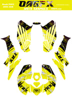 2006-2018 Honda TRX 250 EX Graphics Kit - Pro Ed D48-3 Yellow
