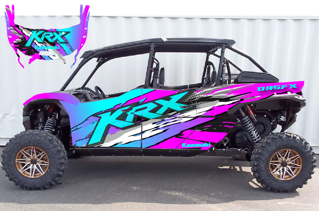 2020 - 2024 Kawasaki Teryx KRX 4 Door 1000 Graphic Kit-Pro Edition D53-1 Wild