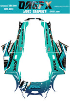 2019 - 2023 Kawasaki Teryx KRX 1000 Graphic Kit - Pro Edition D52-4 Blue