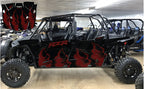 2020 - 2023 Polaris RZR  XP 1000 4 Door  Graphics Kit D00-2 Stealth Beast Red