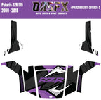 2009 - 2018 Polaris RZR 170 UTV Graphics Kit D36-3 Purple