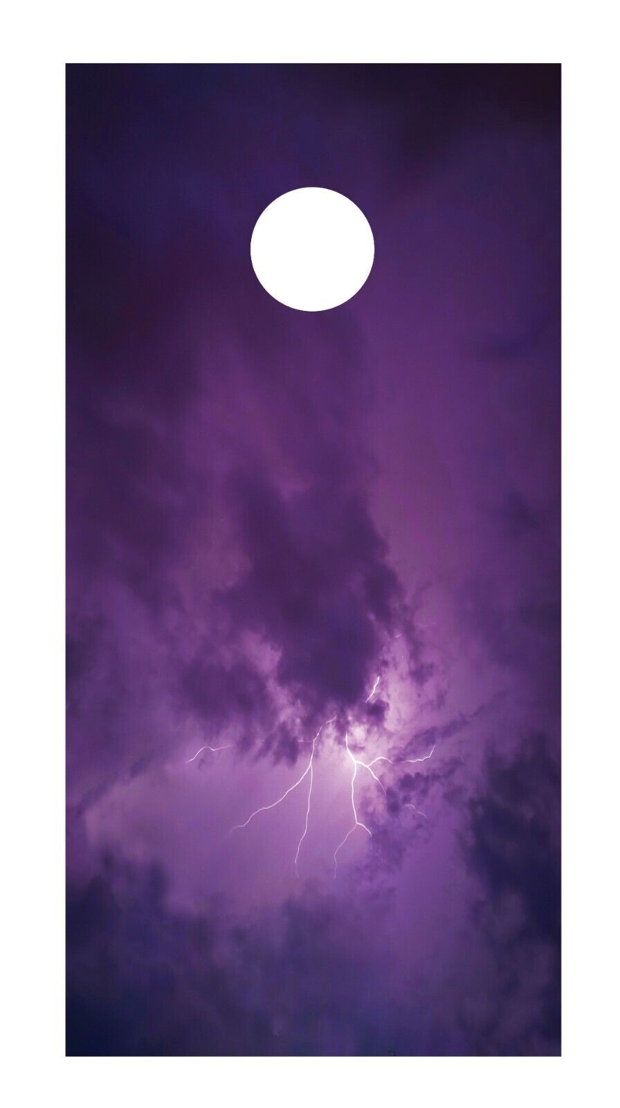 Corn Hole Board Wrap - Lightning Purple Set Cornhole