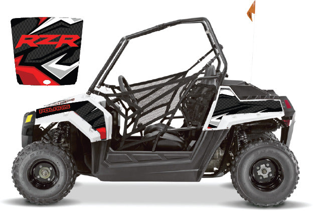 2009 - 2018 Polaris RZR 170 UTV Graphics Kit D36-1 Red