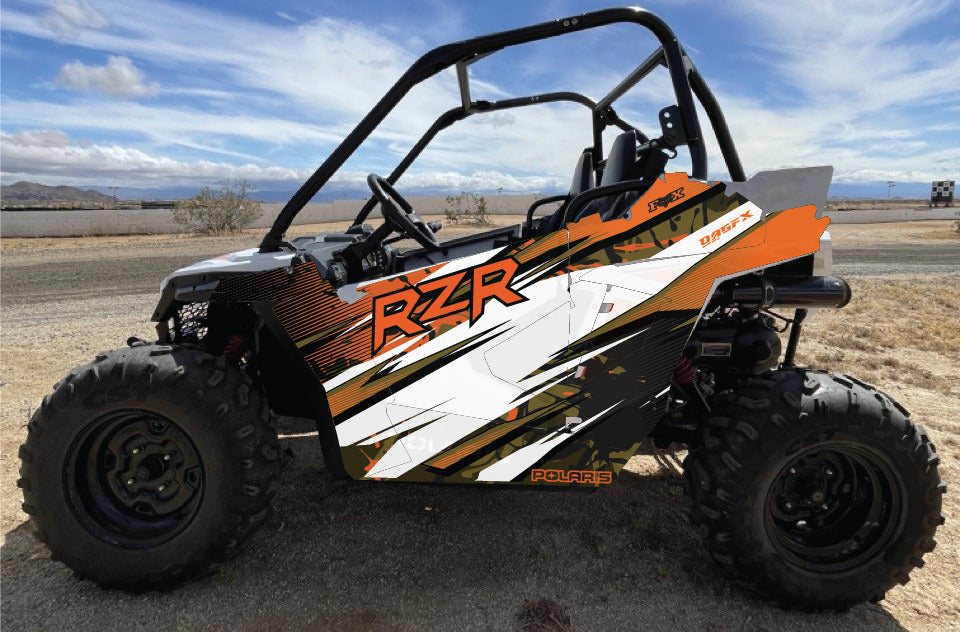 2021-2025 Polaris RZR 200 EFI UTV Graphics Kit D35-3