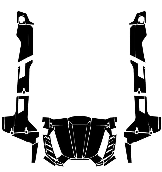 Vector  template for  Kawasaki TERYX4 750 800 2012-2015 real 1:1 motocross AI