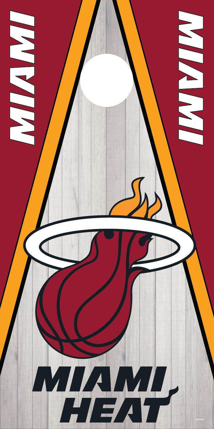 Corn Hole Board Wrap - Miami Heat Set Cornhole D3