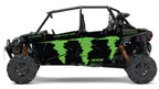 2019 - 2022 Polaris RZR Turbo S Velocity 4 Door  Graphics Kit DMon-1 Monster