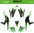 2008 - 2014 Kawasaki KFX 450 Graphic Kit -  D51-1 Green