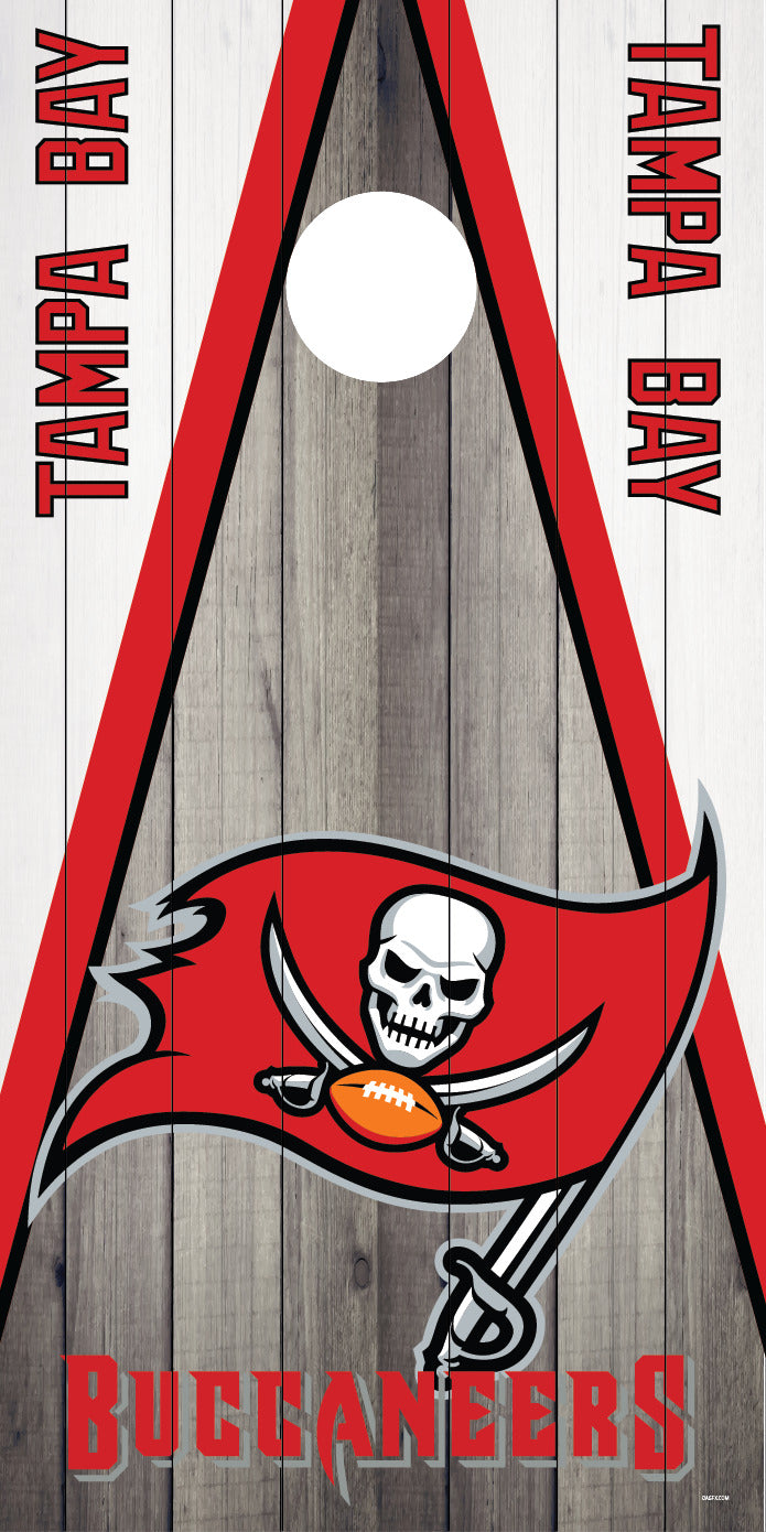 Corn Hole Board Wrap Skin - Tampa Bay Buccaneers Cornhole D2