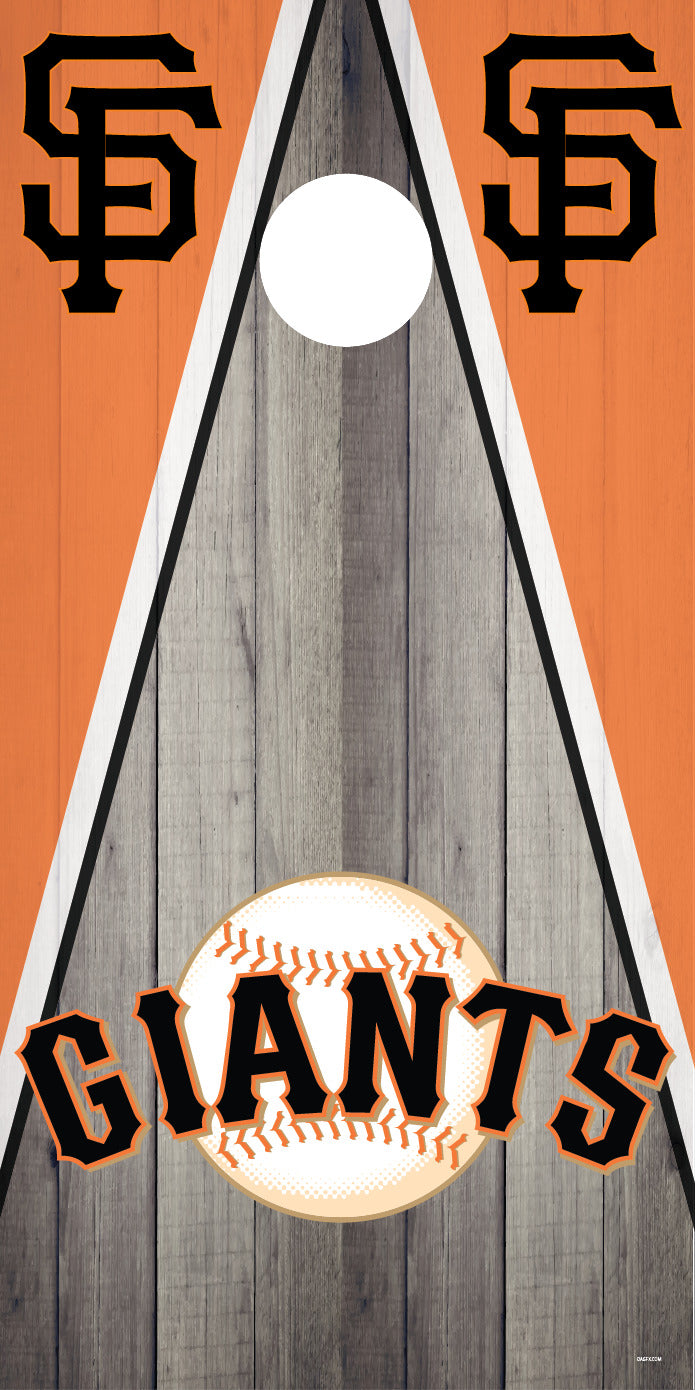 Corn Hole Board Wrap - San Francisco Giants D2 Set Cornhole