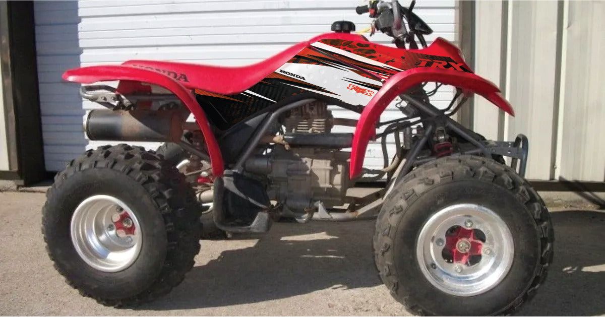2001 - 2004 Honda TRX 250 EX Graphics Kit - Pro Ed D35-1 Red