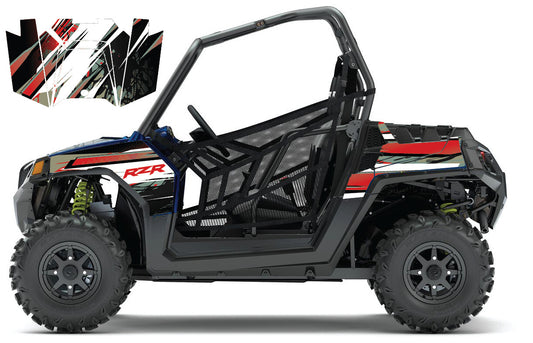 2008 - 2018 Polaris RZR 570 UTV Graphics Kit D35-3 Red