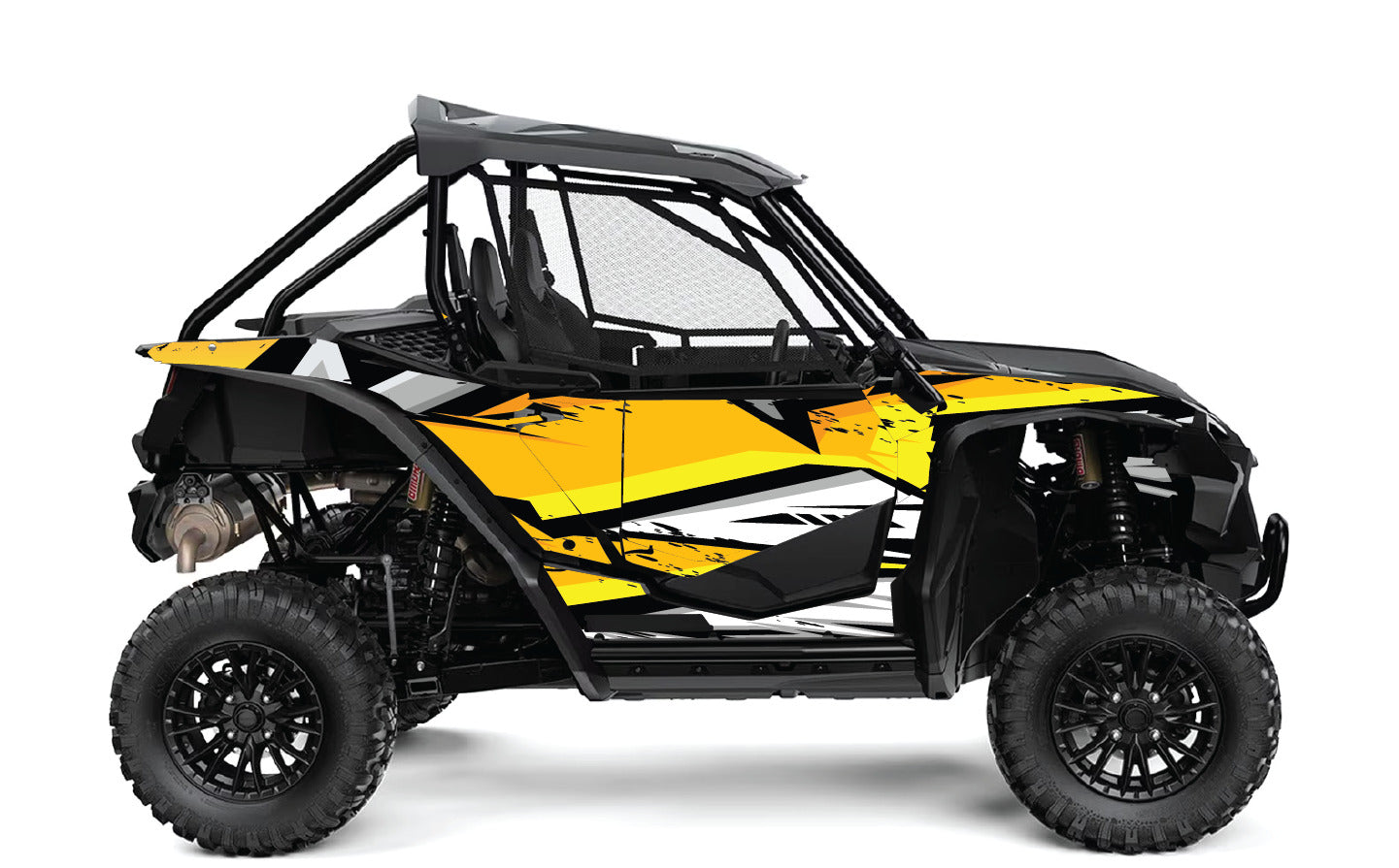 2019-2022 Honda Talon 1000R 1000X 2 Door Graphics Kit - Pro Ed D37-1 Yellow