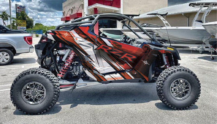 2022-2024 Polaris RZR Pro R OAGFX Graphics Kit D35-3 Red