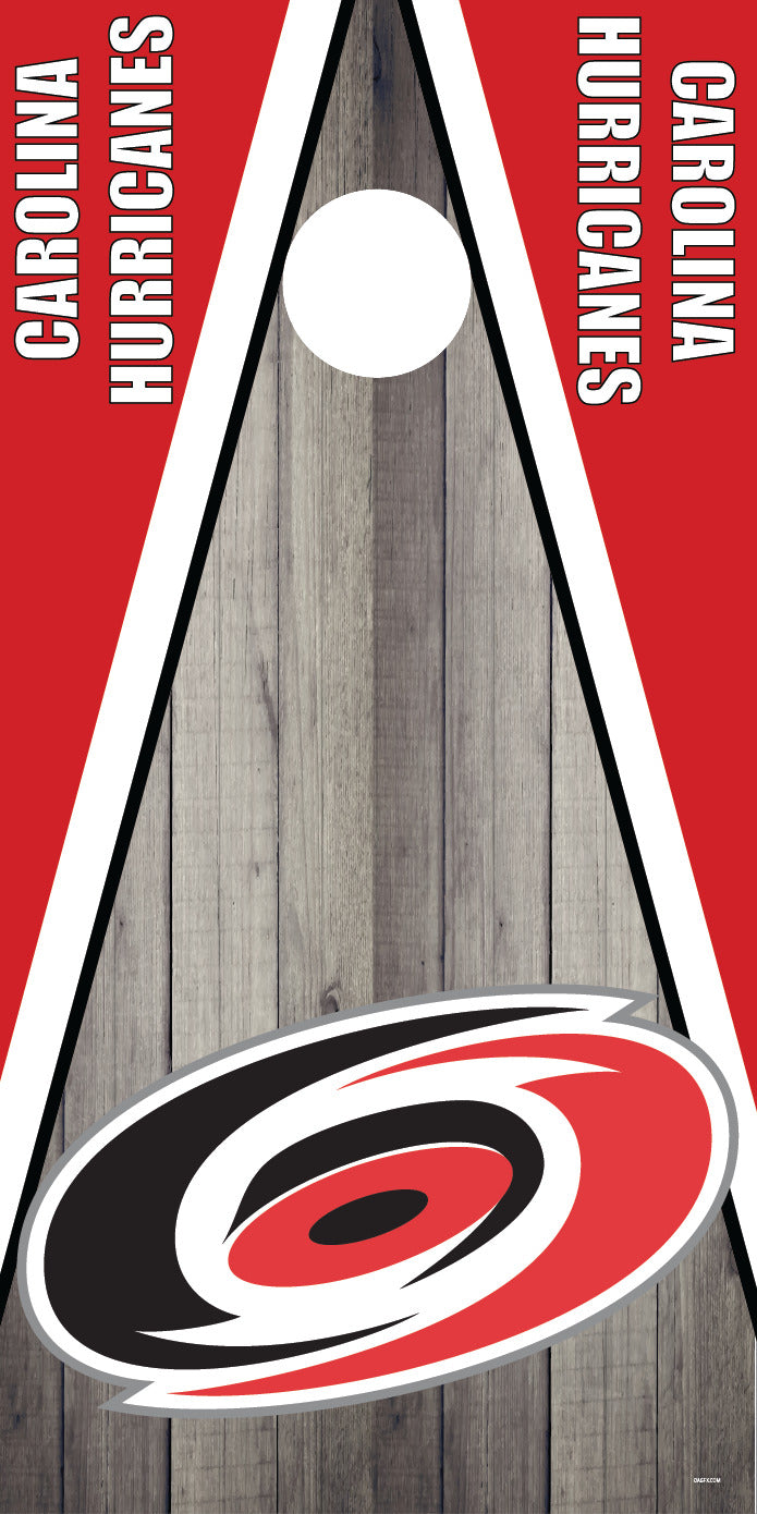 Corn Hole Board Wrap - Carolina Hurricanes Cornhole Skin
