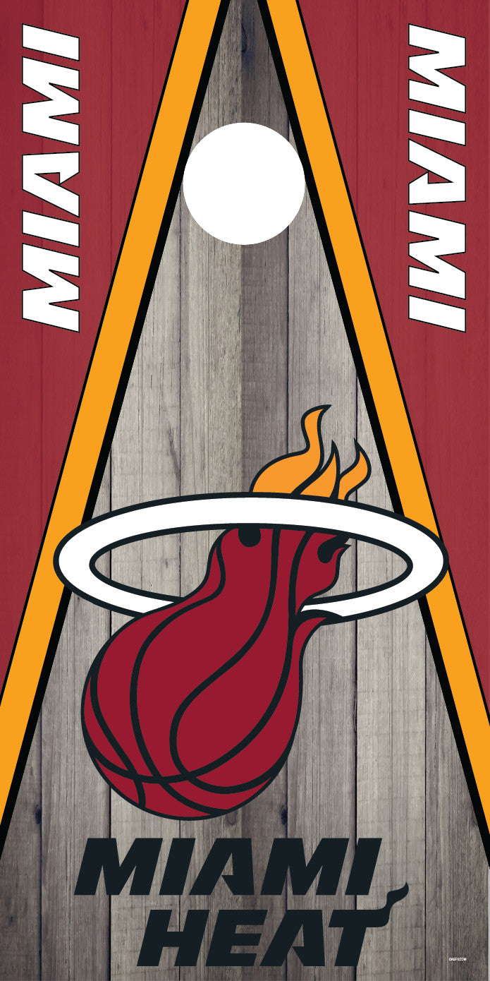 Corn Hole Board Wrap - Miami Heat Set Cornhole D4