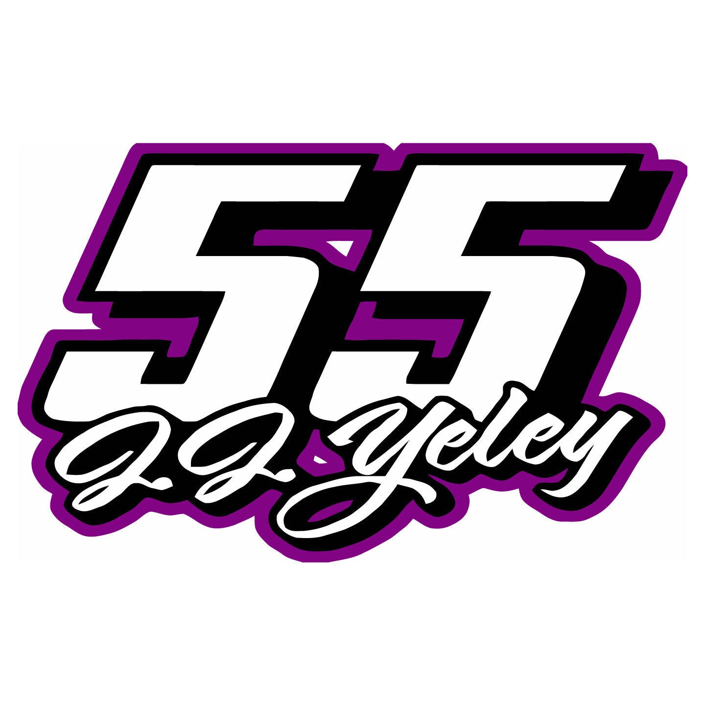 Nascar #55 J.J. Yeley  Decal  ~  Vinyl Car Wall Sticker