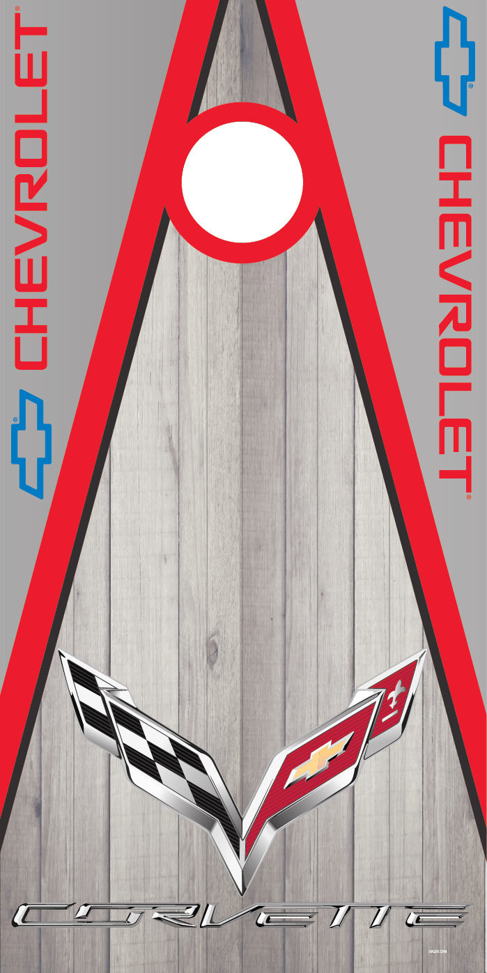 Corn Hole Board Wrap - Corvette Cornhole Skin D2