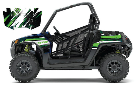 2008 - 2018 Polaris RZR 570 UTV Graphics Kit D35-1 Green