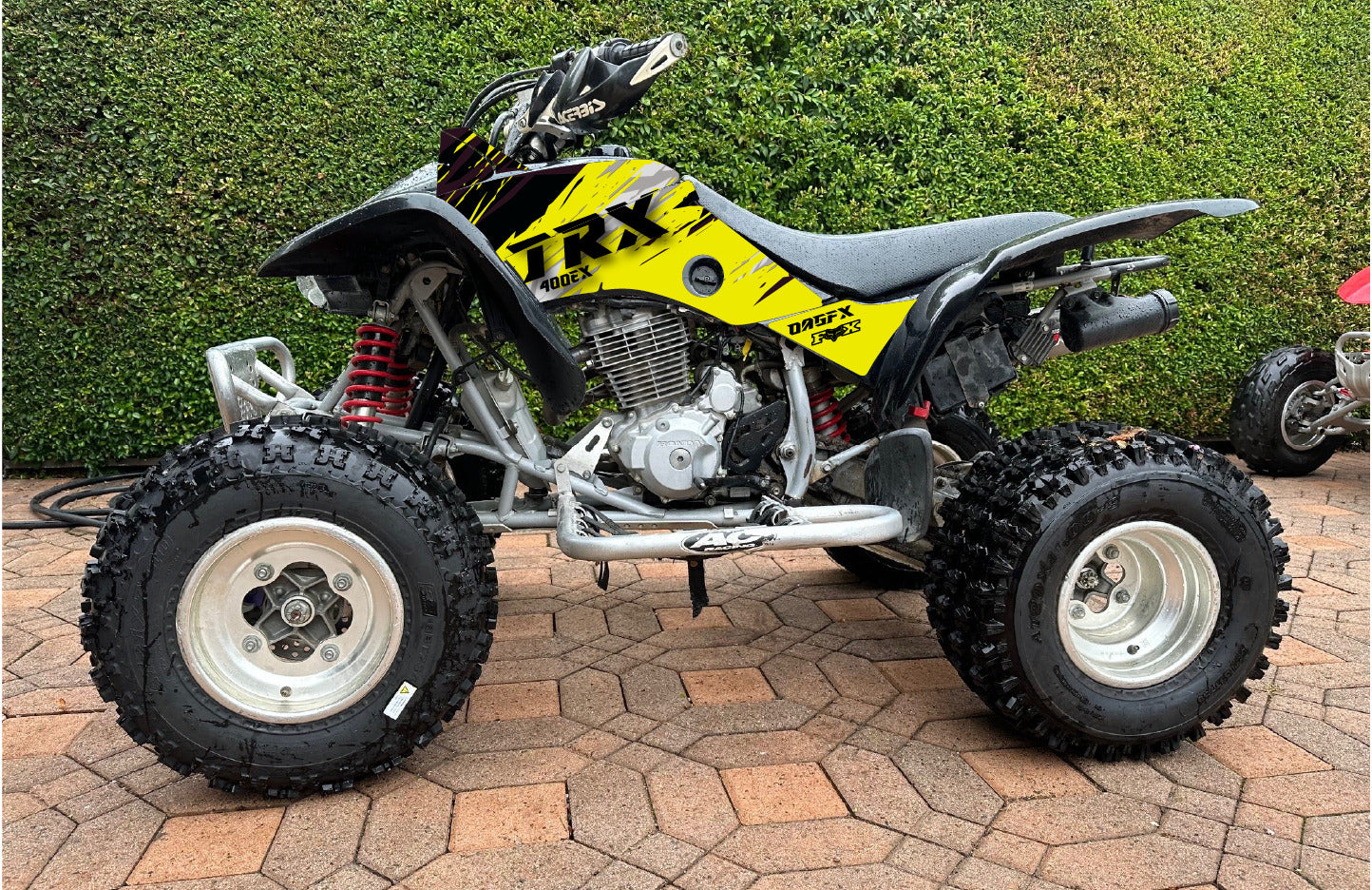 1999-2004 Honda TRX 400 EX Graphics Kit - Pro Ed D48-2 Yellow