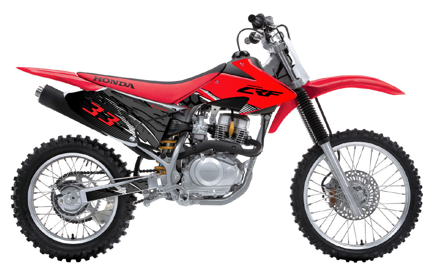 2008-2014 Honda CRF 150F 230F Graphics Kit - Pro Ed D49-1