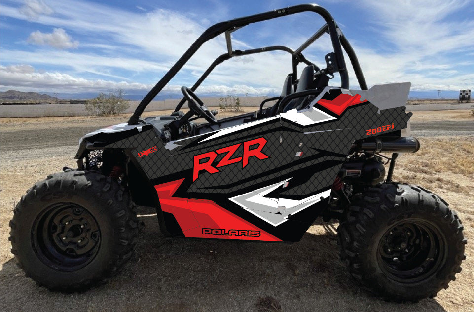 2021-2025 Polaris RZR 200 EFI UTV Graphics Kit D36-1