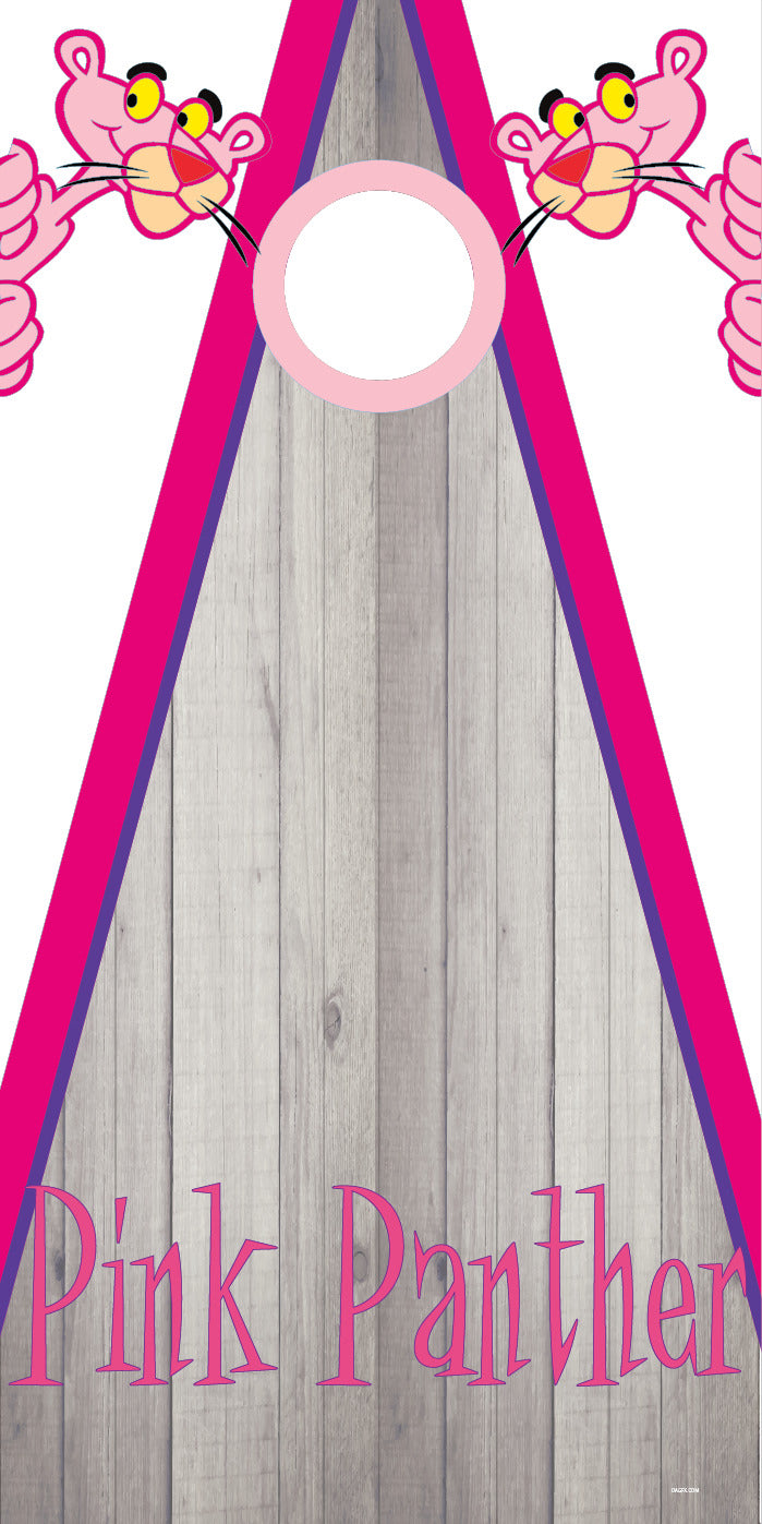 Corn Hole Board Wrap - Pink Panther Set Cornhole