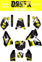 1996 - 2002 Honda CR 80  OAGFX Graphics Kit - D36-4 Yellow